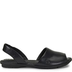 Born Trang Black Leather Open-Toe Sandals Womens Size 6